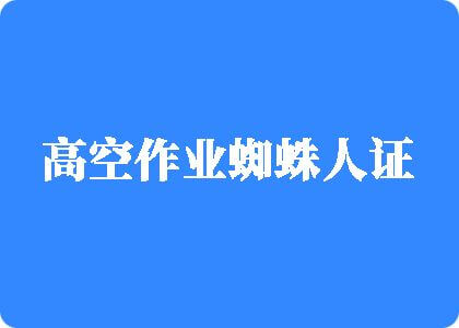 大鸡巴插爆小骚逼视频高空作业蜘蛛人证